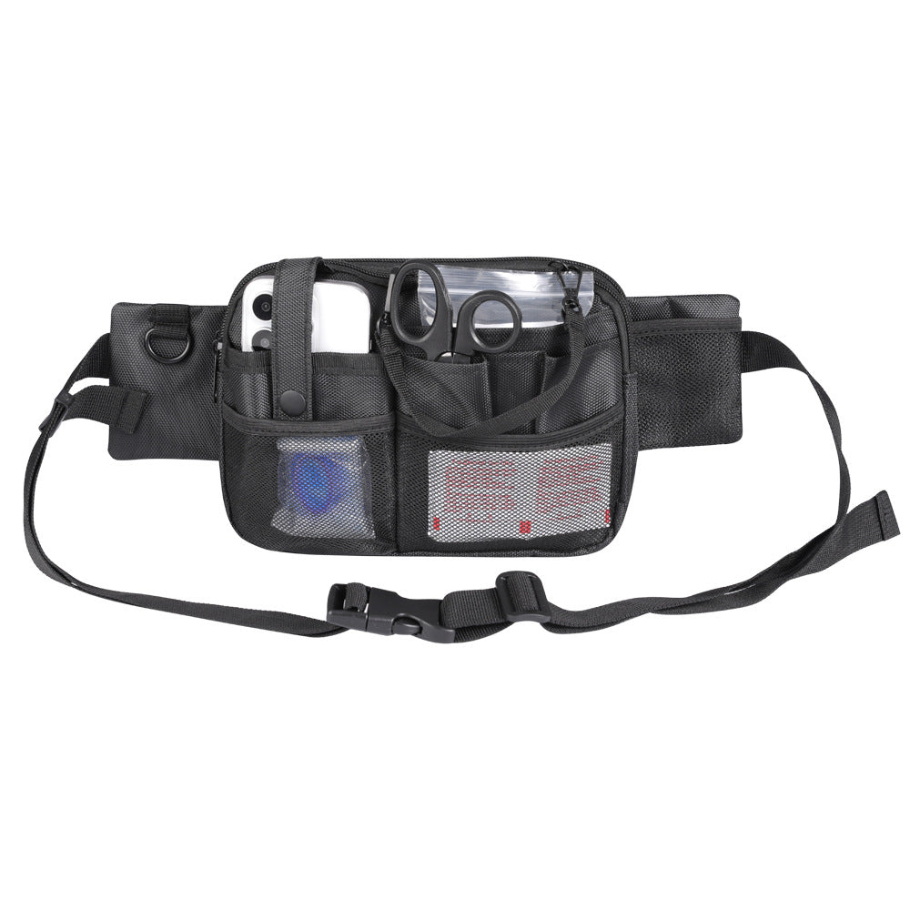 Grey Nurse Utility Belt Bag - Multi-Pocket Medical Organizer Waist Pack for Tools & Essentials