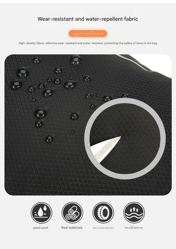 Red Lightweight 16L Outdoor Cycling & Hiking Backpack - Water-Repellent Nylon Daypack with Reflective Strips