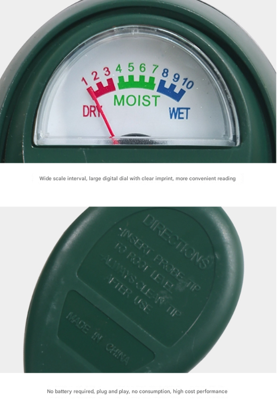 2 Pcs (1 Green + 1 Black) Soil Moisture Meter - Accurate Plant Water Monitor for Garden & Potted Plants, No Batteries Needed
