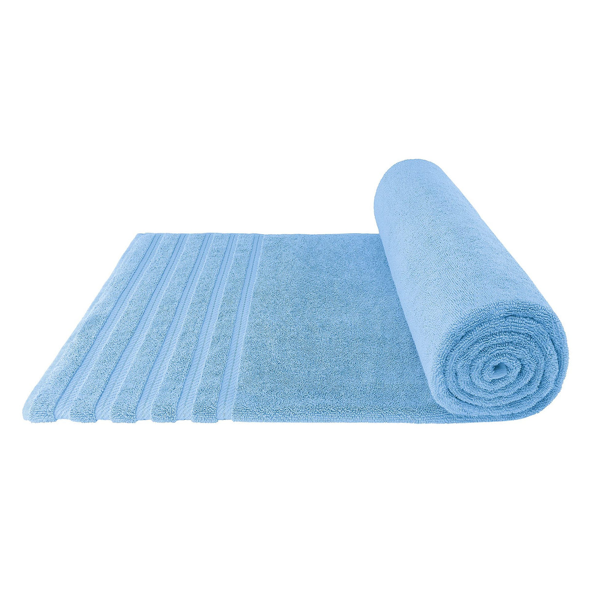 Dark Blue Luxury 6-Piece Combed Cotton Towel Bale Set - Ultra Soft & Absorbent Bath, Hand, Face Towels