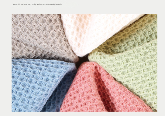 Light Pink Premium 3-Piece Waffle Weave Cotton Towel Set - Lightweight, Quick-Dry & Absorbent - Bath, Hand, Face Cloth