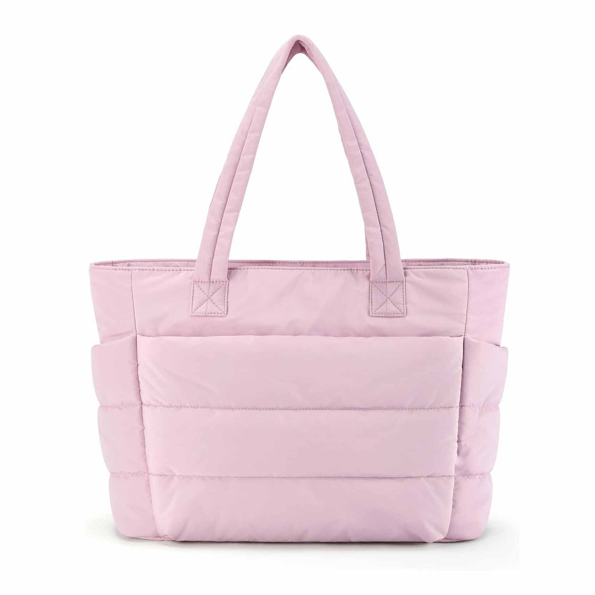 Pink Large Capacity Nylon Tote Bag for Women - Fashionable Travel Shoulder & Crossbody Handbag