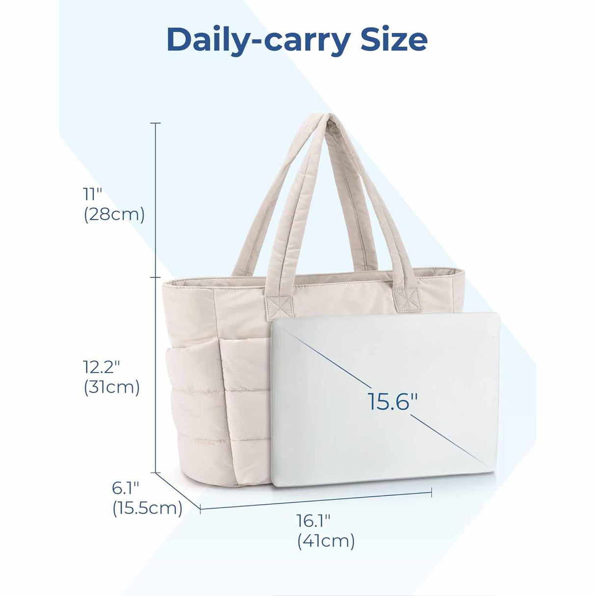 Light Purple Large Capacity Nylon Tote Bag for Women - Fashionable Travel Shoulder & Crossbody Handbag