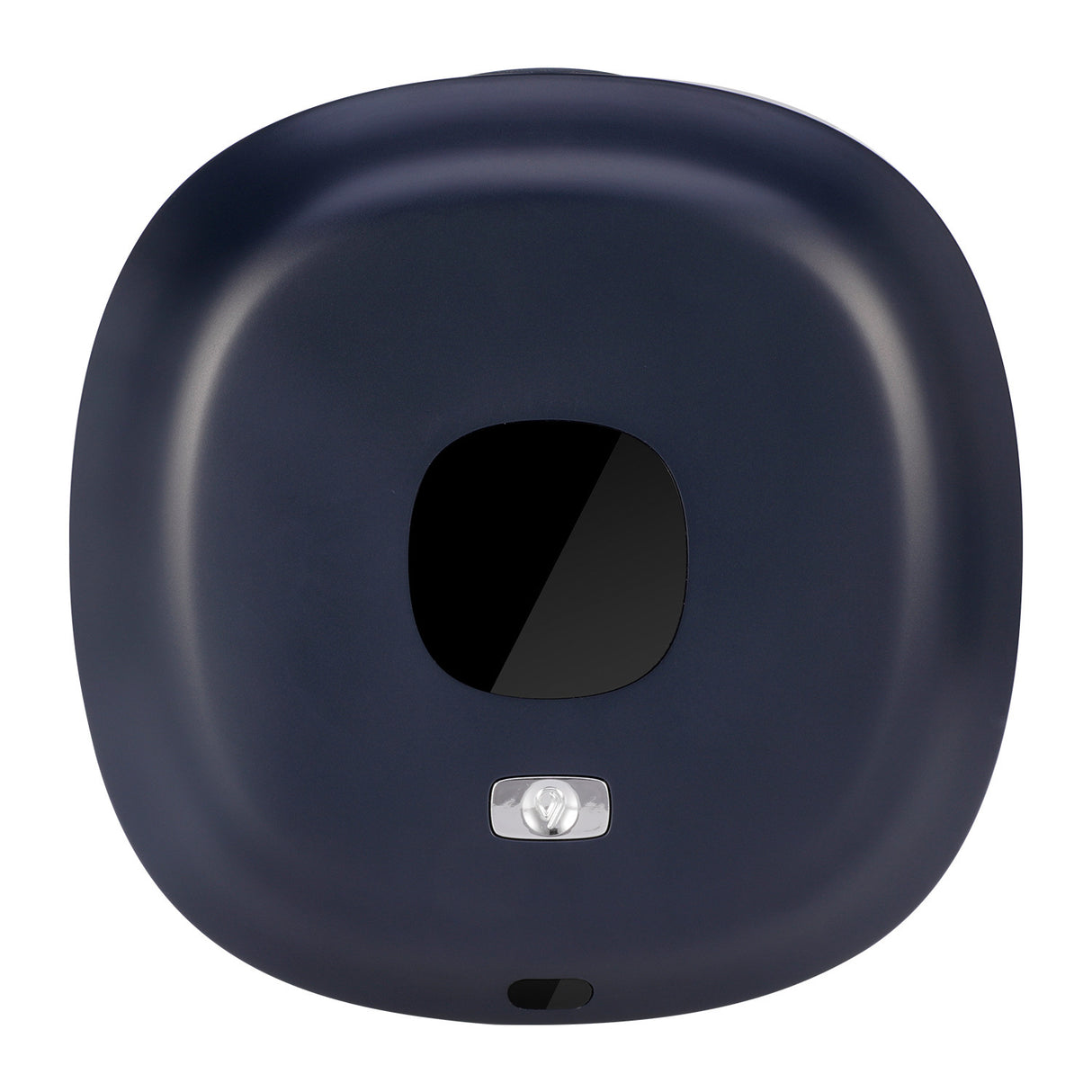 Dark Blue Wall-Mounted No-Drill Automatic Foam Soap Dispenser - Infrared Sensor for Bathroom, 145x145x48mm