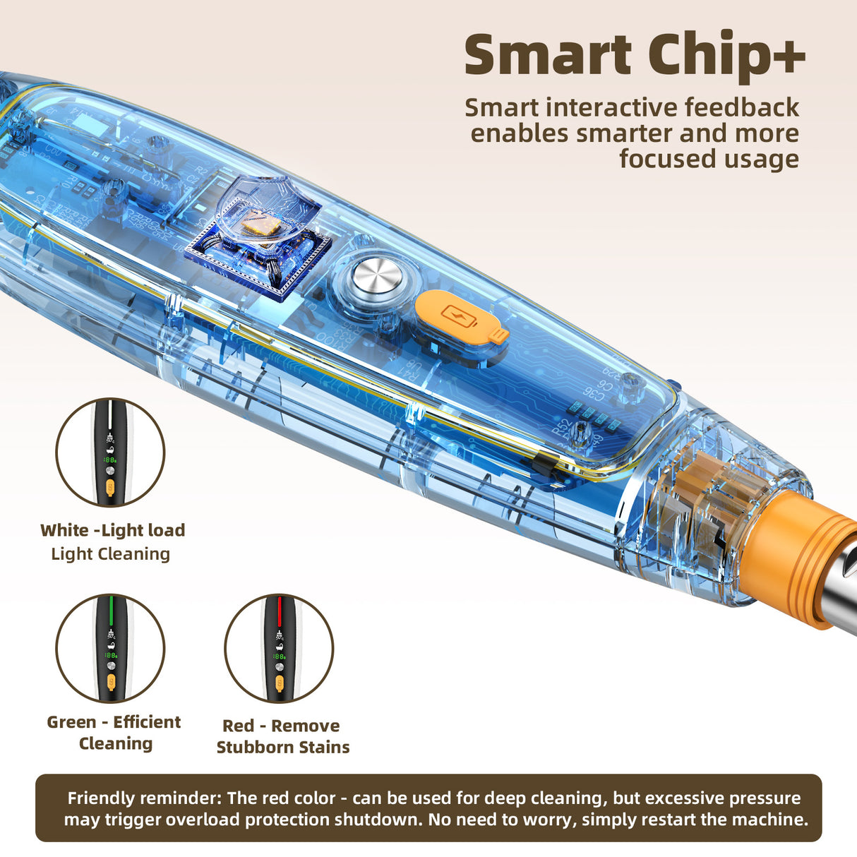 Home Luxury Style Powerful Torque Silent Extendable Smart-Sensing Electric Cleaning Brush