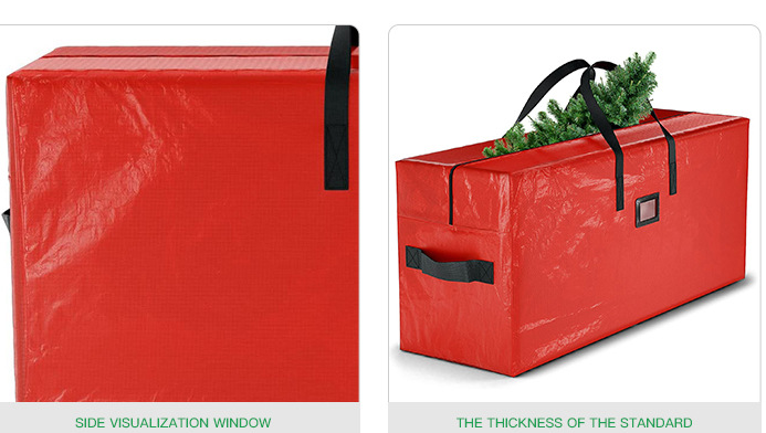 Red 165*38*76CM Durable Dustproof Christmas Tree Storage Bag