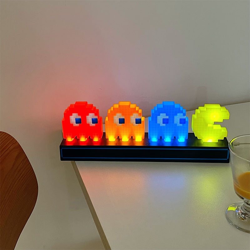 Cute Pac-Man Night Light Set with 3-Level Dimming