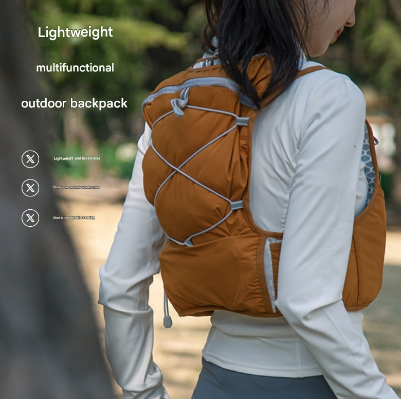 Black Hydration Backpack for Trail Running, Marathon, and Cycling