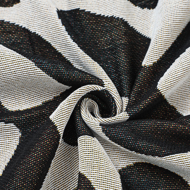 Black-white Vintage American Windline Blanket - Multi-Use Design