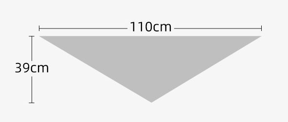 2-Piece Khaki Elegant Wool Blend Triangle Scarf - Luxurious Knit Shawl for Women (39 x 110cm)
