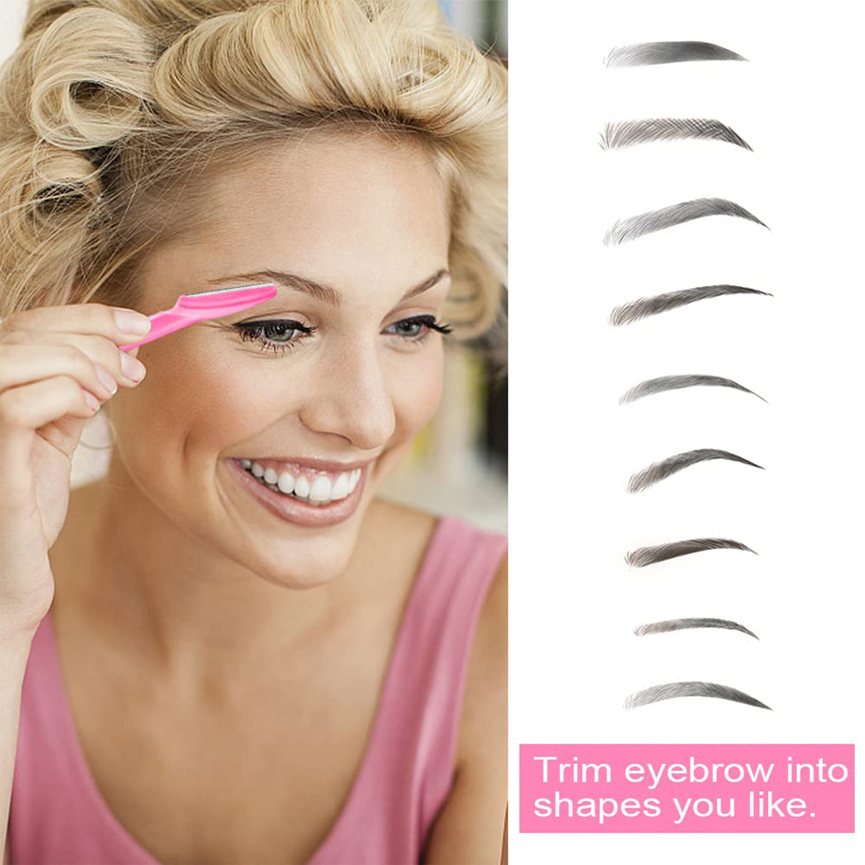 40-Piece Eyebrow Razor & Dermaplaning Tool Set(Colorful)