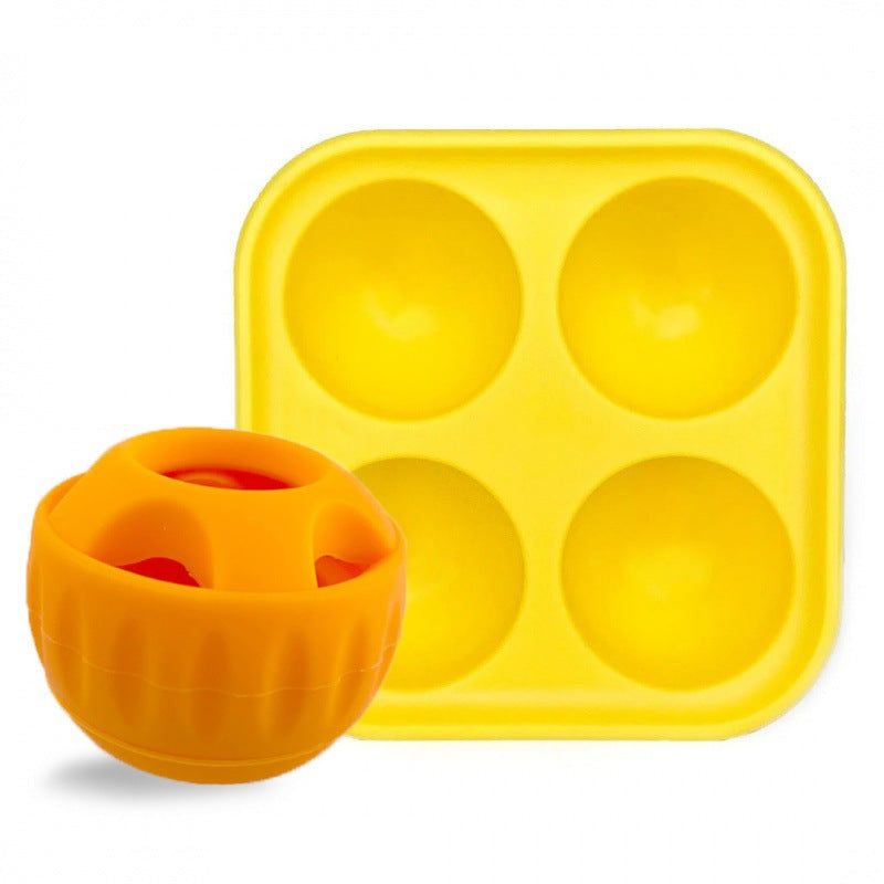 Interactive Dog Treat Dispensing Ball & Silicone Treat Mold Set - Durable, Dishwasher Safe(orange)