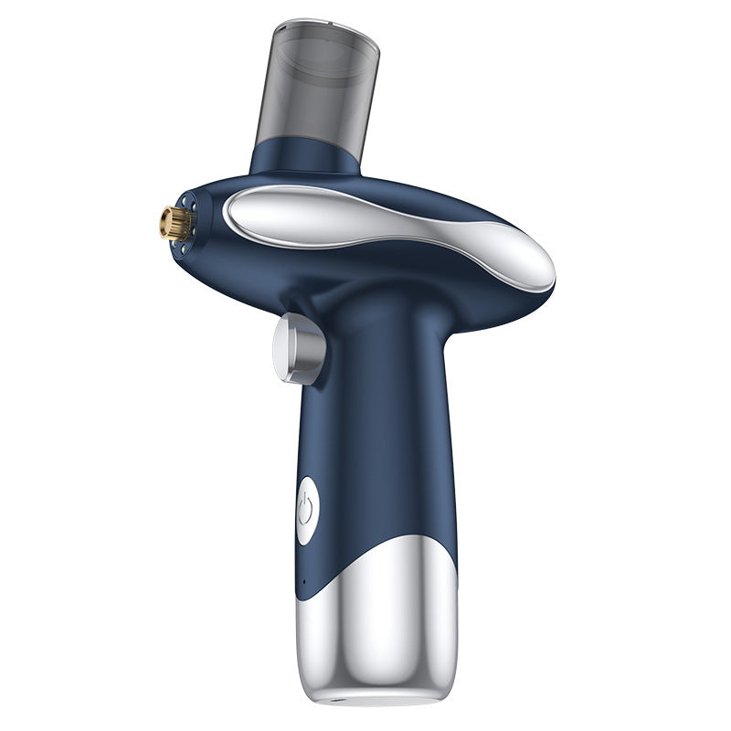Portable Nano Facial Steamer & Oxygen Sprayer with Red/Blue Light Therapy(blue)