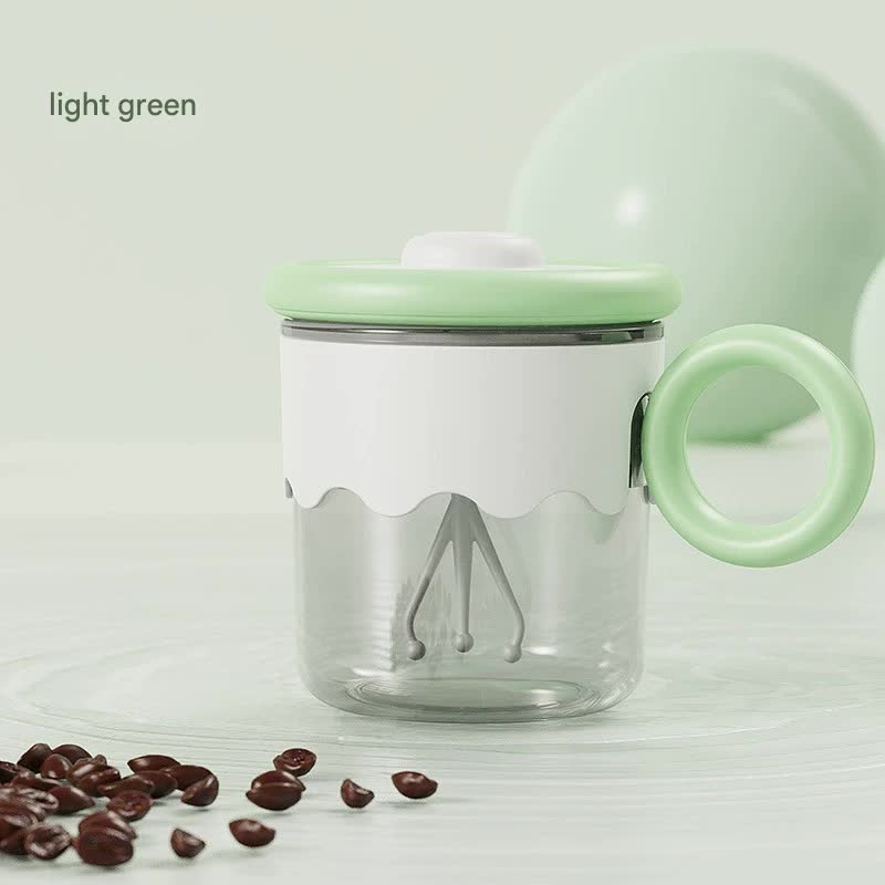 Automatic Self-Stirring Coffee Mug - 400ml, 5000RPM, USB-C Rechargeable with Trident Stirring Rod(green)