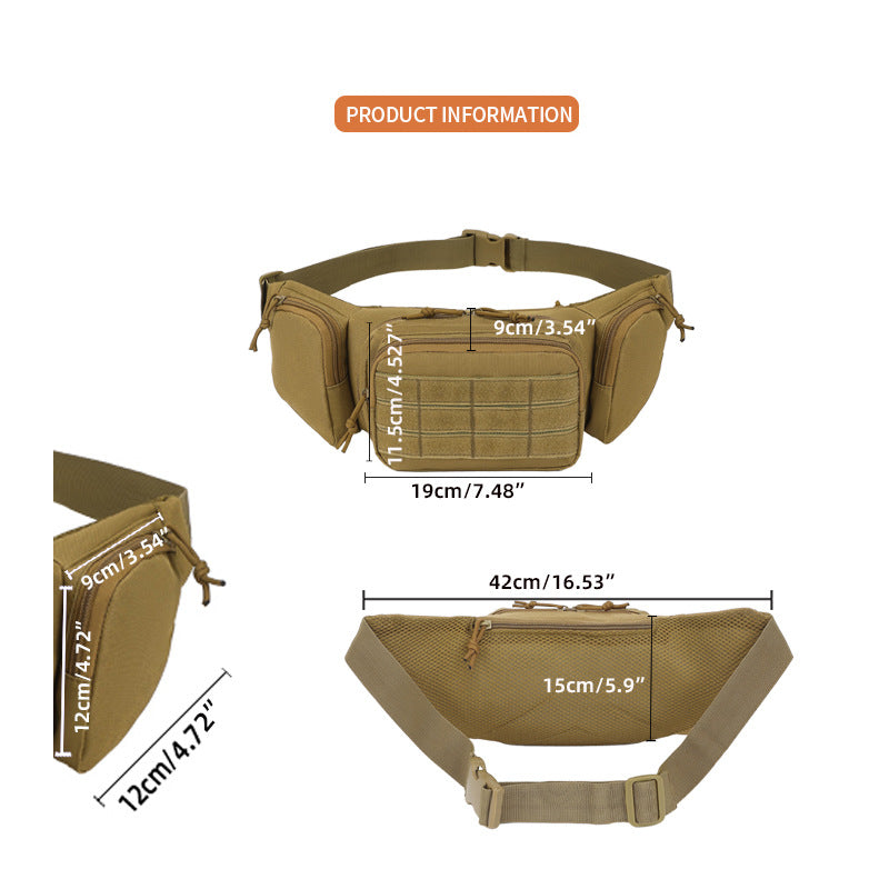 Tactical Waist Pack & Concealed Carry Bag - Multi-Pocket Fanny Pack with Adjustable Strap(Camouflage)