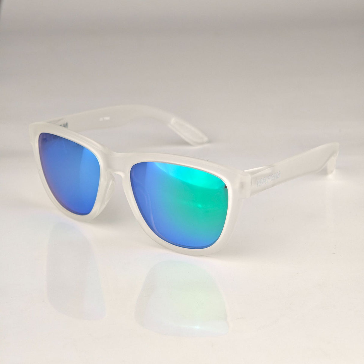 NAFEIB Polarized Sports Sunglasses - Lightweight TR90 Frame, UV400 Protection for Riding & Outdoor Activities(Transparent)