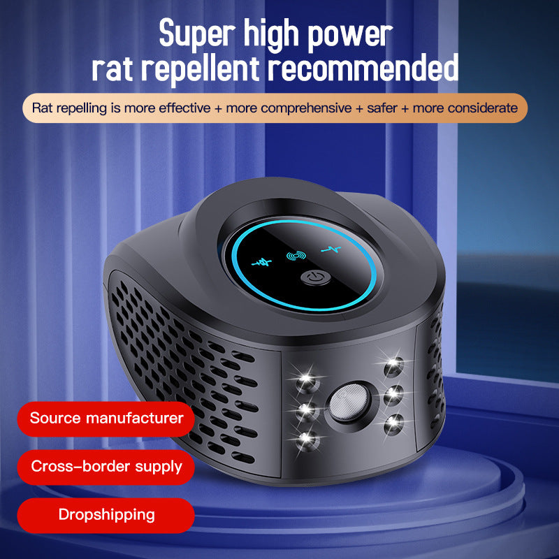 Advanced Ultrasonic Pest Repeller - Multi-Frequency Sound Waves for Mice, Mosquitoes & Cockroaches(black)