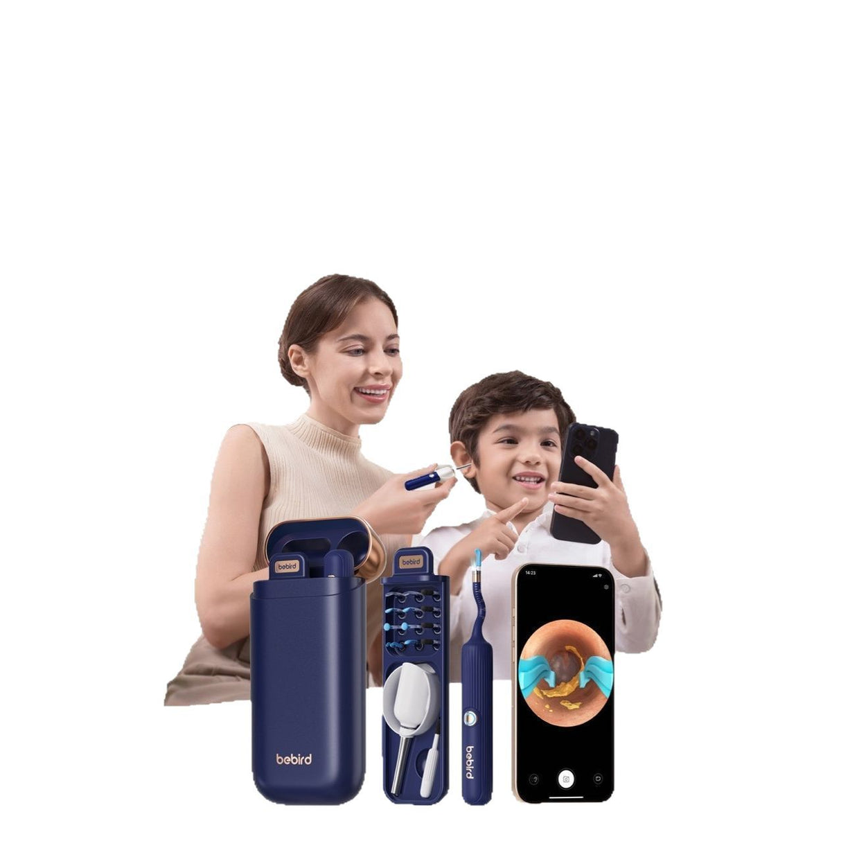 Smart Visual Ear Cleaner with HD Endoscope & Precision Tweezers - Safe for Adults & Children(white)