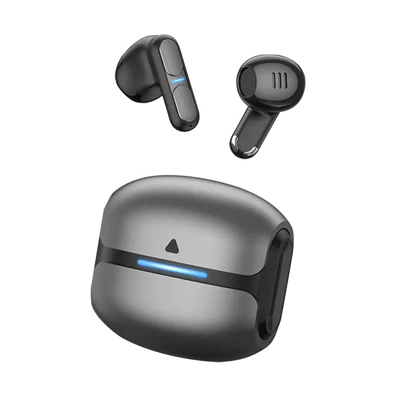 TWS Wireless Earbuds with Bluetooth 5.3 - 13mm Drivers, 21H Playtime, LED Charging Case(Black)