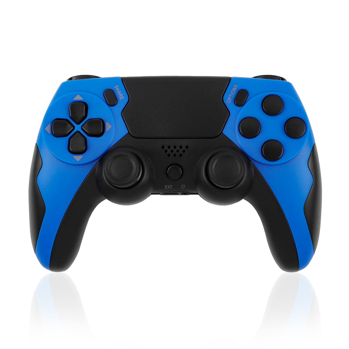 Wireless Gaming Controller - Bluetooth 4.0, Double Motor Vibration, Sensitive Touchpad & 8H Playtime(Blue black)