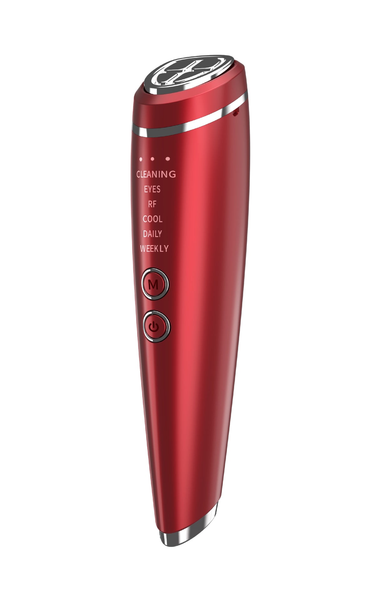 Multi-Function Facial Beauty Device - 6 Modes, 3 Intensity Levels, LED Therapy & Magnetic Charging(red)
