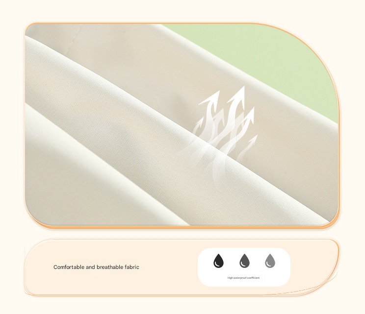 Colorblock (Beige red) Dog Raincoat - Waterproof with Hood and Reflective Strips (Size M)