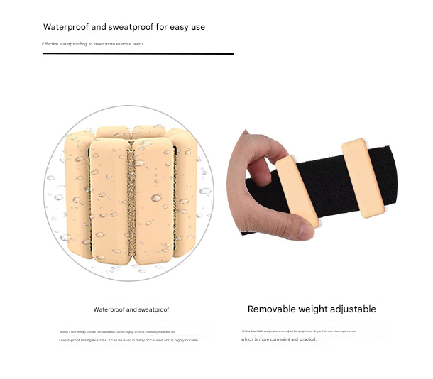 Purple Premium Adjustable Silicone Wrist & Ankle Weights (1lb Each, 2lb Pair) - Waterproof & Sweatproof for Enhanced Yoga, Running & Fitness Workouts