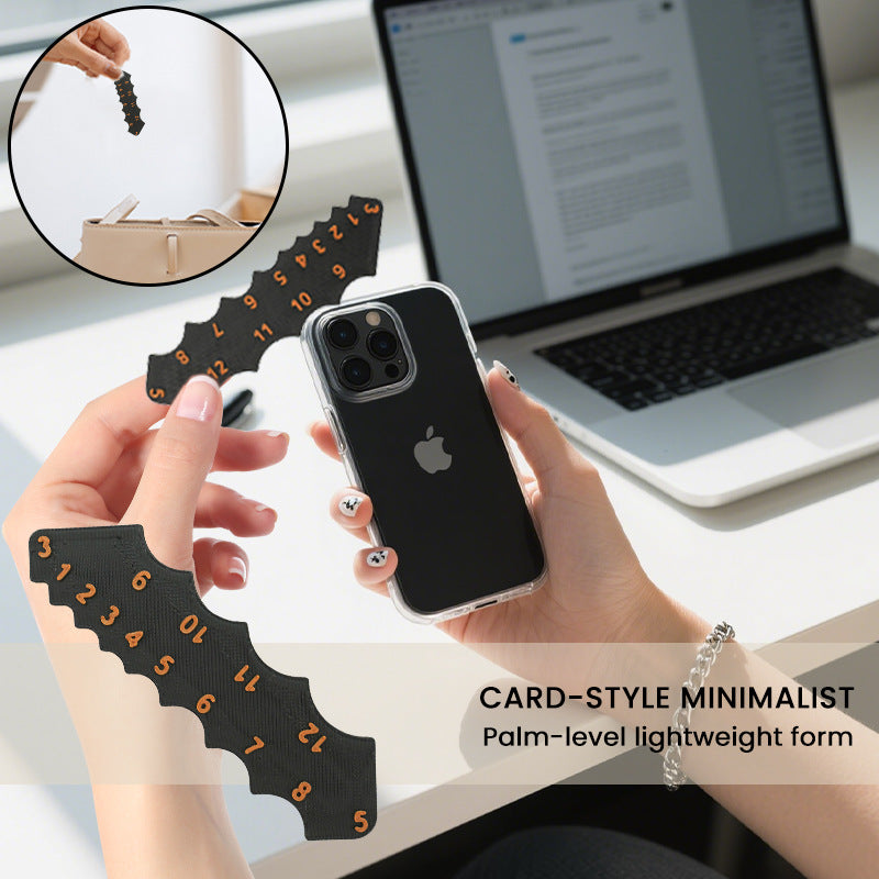 2 Pcs Black Precision Fillet Radius Gauge - Compact Plastic Arc & Corner Measurement Tool R1-R12mm