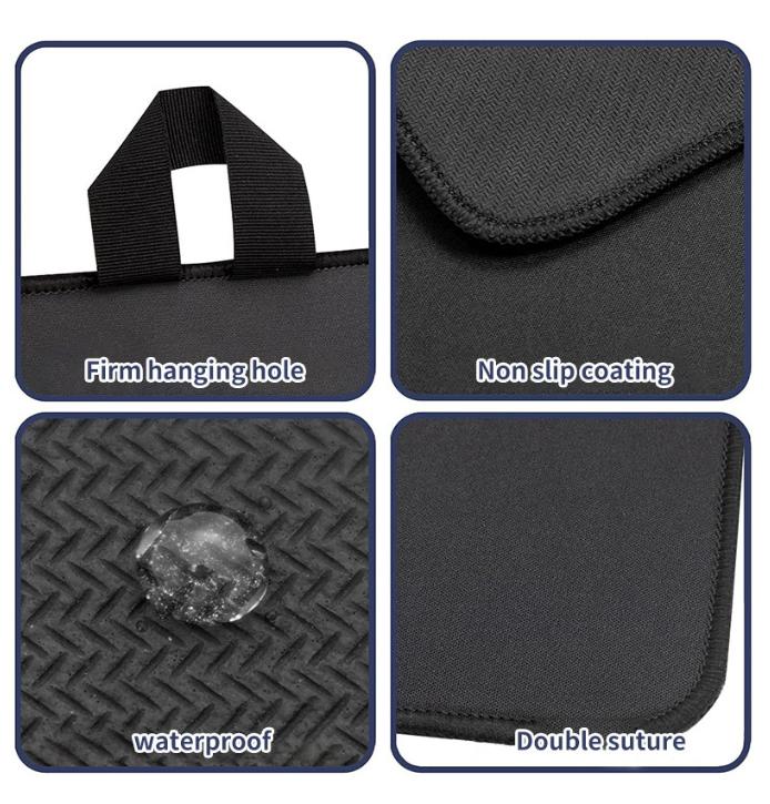 Black Premium Heat Resistant Stovetop Protector Mat - Waterproof, Anti-Slip & Easy Clean Kitchen Guard (61.5x53cm)