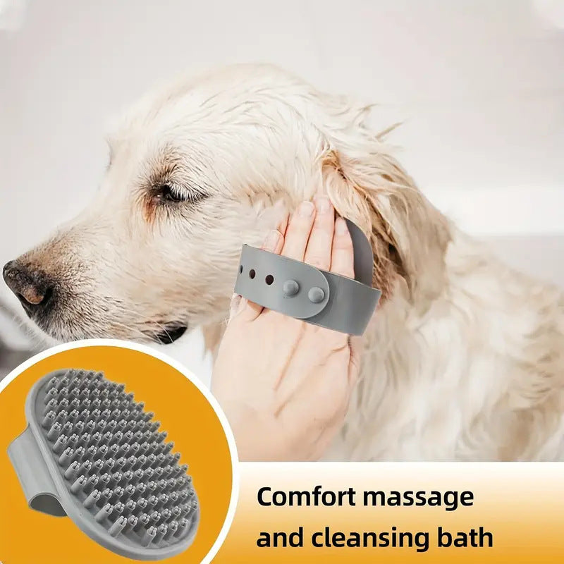 Grey Professional 9-Piece Pet Grooming Kit - DeShedding Brushes, Nail Clippers, Combs & Scissors Set for Dogs, Cats & Rabbits with Storage Bag