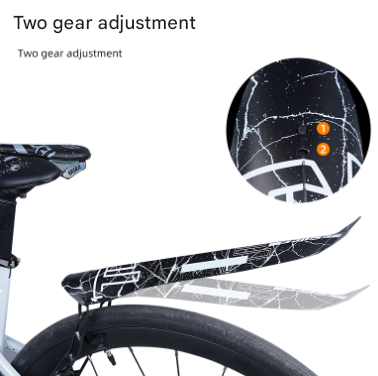 Style D Black and Pink Lightweight Bicycle Rear Mudguard - Adjustable PP5 Fender for MTB, Road & Folding Bikes (NOT for V-Brakes)