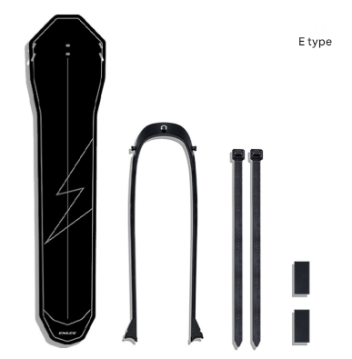 Style E Black Lightweight Bicycle Rear Mudguard - Adjustable PP5 Fender for MTB, Road & Folding Bikes (NOT for V-Brakes)
