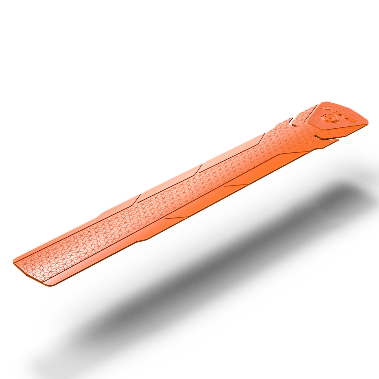 2 Pcs Orange Durable Bicycle Frame Down Tube Protector Sticker - Anti-Scratch Guard for MTB & Road Bikes