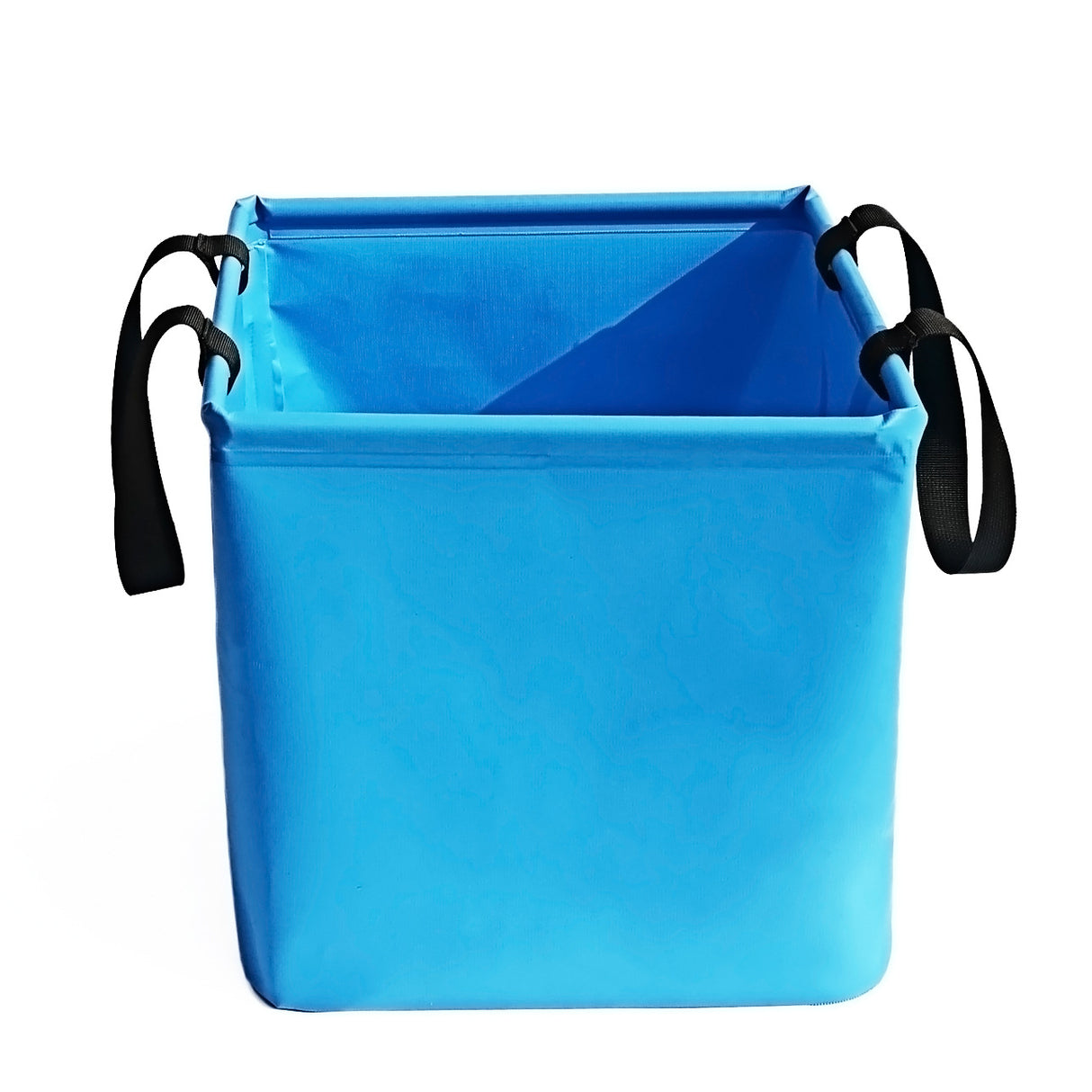 Blue 25L Collapsible Bucket - Heavy-Duty PVC Waterproof Folding Pail for Fishing, Camping & Car Washing