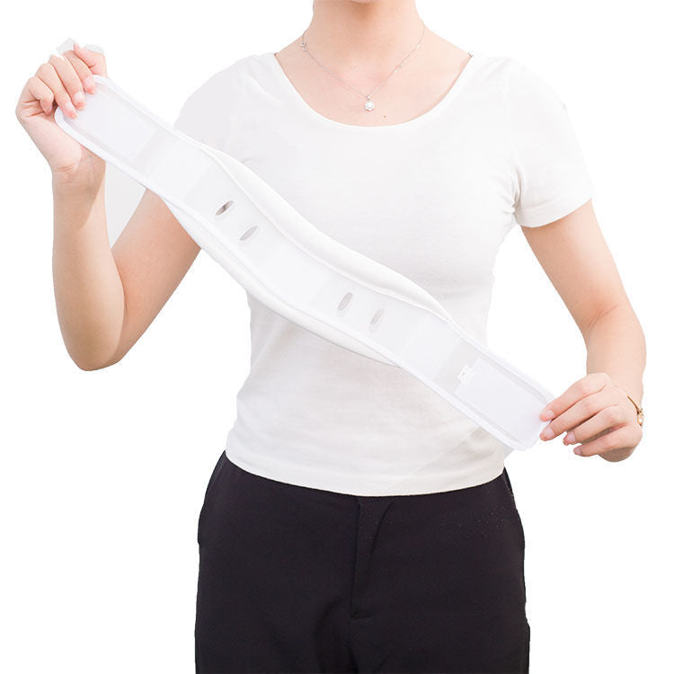 Size L White Adjustable Cervical Collar Neck Brace - Breathable Support for Pain Relief & Posture