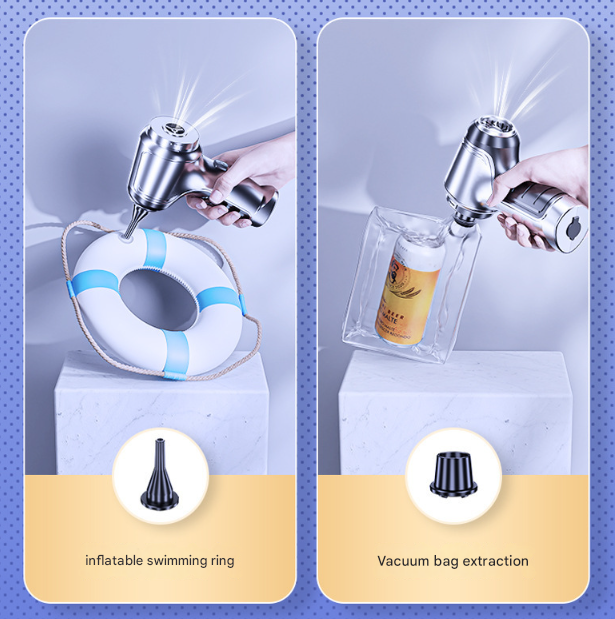 Black and Green Powerful 3-in-1 Cordless Handheld Vacuum Cleaner - 12000Pa Suction & Air Duster Blower for Car Home & Office