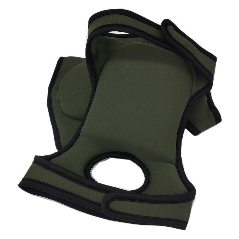 Green Adjustable Gardening Knee Pads - Comfortable Neoprene Knee Protectors for Weeding & Outdoor Wo
