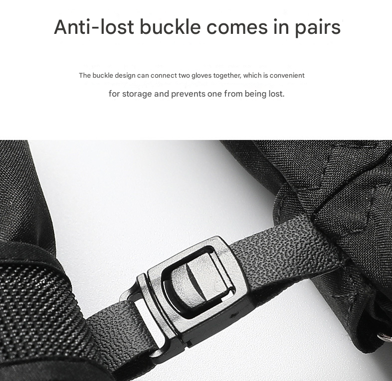 Women's Black Top-Rated Waterproof Touchscreen Ski Gloves - Fleece-Lined for Men & Women