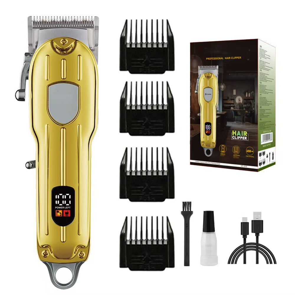Gold Professional Electric Hair Clipper - Advanced Barber Trimmer