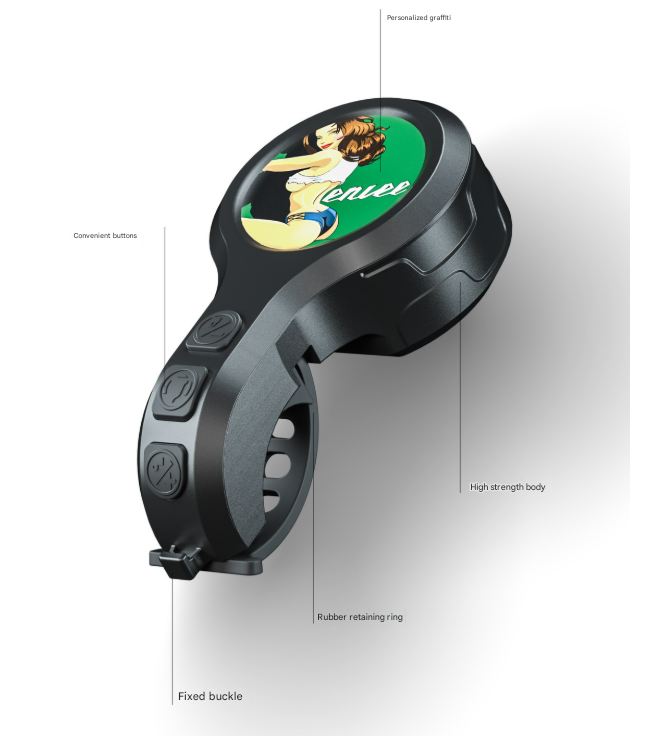 Cartoon Super Loud 2-Piece Bicycle Horn Set - Durable Alarm Bell for Mountain & Road Bikes