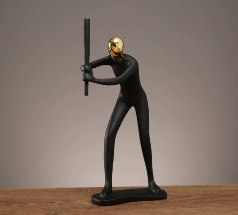 Collectible Sports Figurine Blind Box - Modern Resin Athlete Statue for Home Office Decor