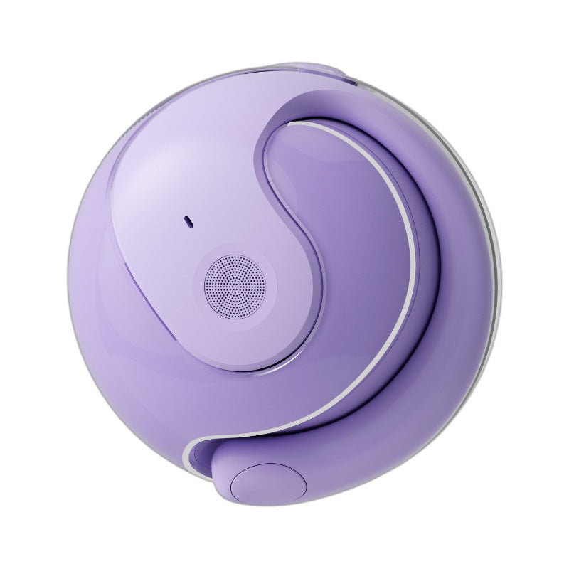 Purple WG-05 New OWS Bone Conduction Bluetooth Earphones with AI Translation - Non-In-Ear Sports Design
