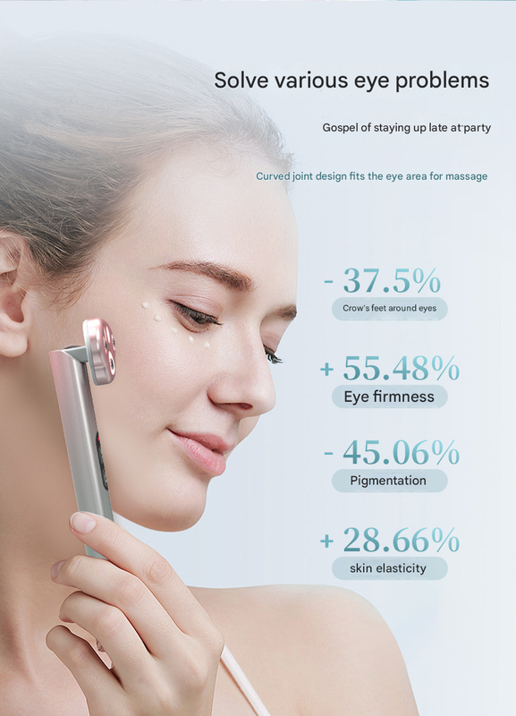 Pink New Cat Claw Eye Massager - Microcurrent Vibrating Eye Serum Device