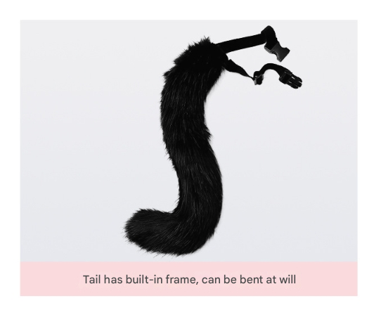 Reddish-brown Halloween Furry Fox Costume Set - Plush Mask, Ears Headband, Tail, and Paws for Cosplay