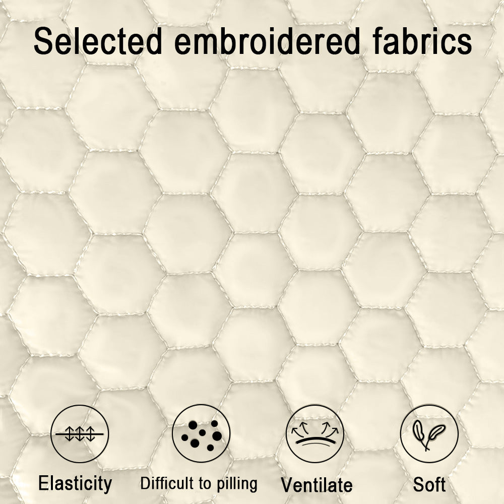 Khaki Hands-Free Quilted Pet Carrier Sling - Soft & Comfortable Front Pack for Small Dogs and Cats