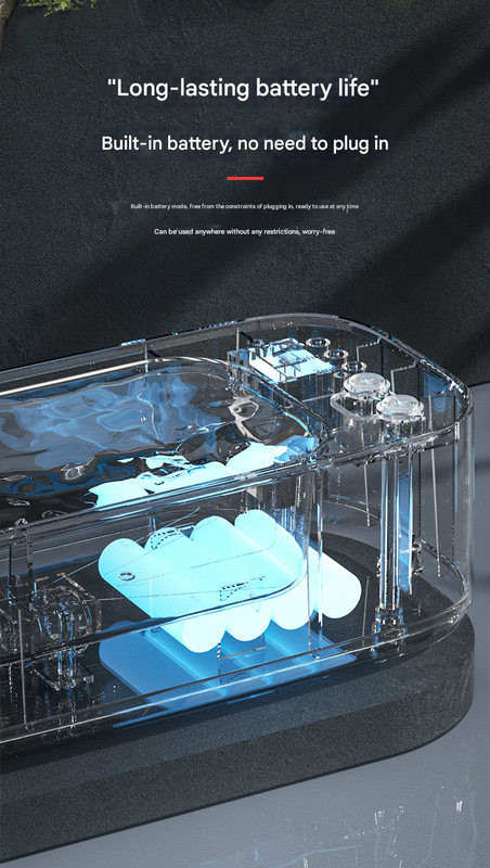 Pink Portable Ultrasonic Cleaner - 45kHz Professional High-Frequency Cleaning Machine for Jewellery, Glasses, Watches, and Makeup Brushes