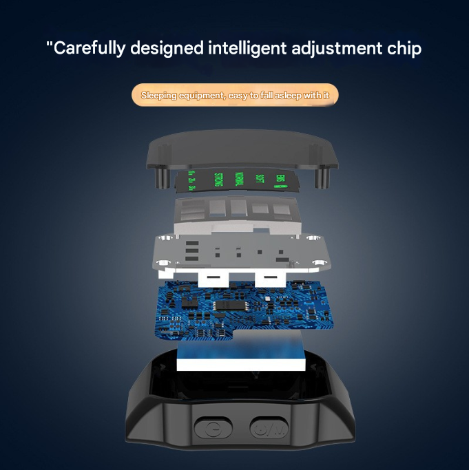 White Smart Microcurrent Wristband Sleep Aid - Wearable Sleep Assistance Device