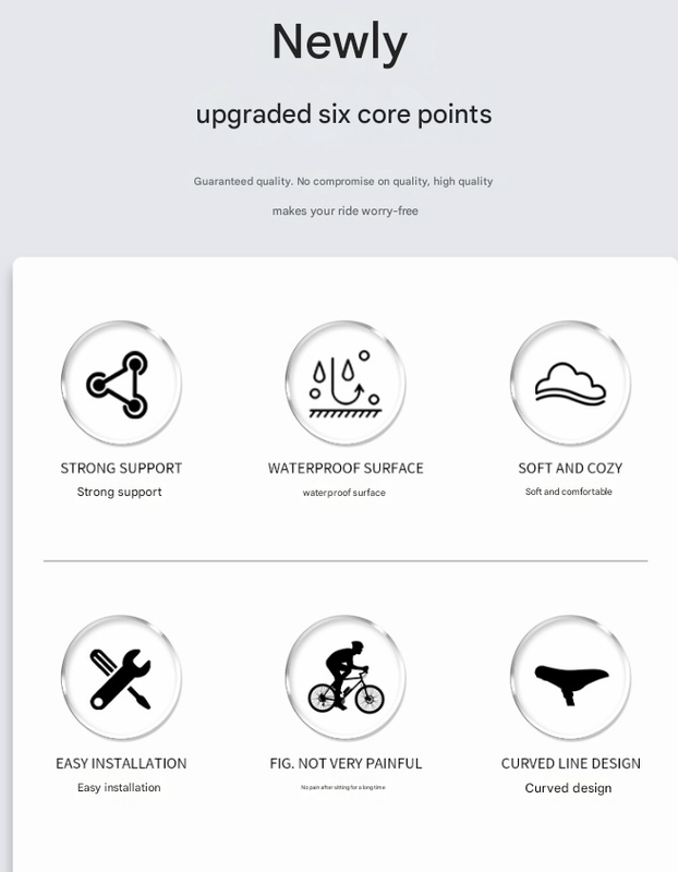 Black and blue Mountain Bike Saddle - Comfortable and Durable Bicycle Seat for MTB and Road Bikes