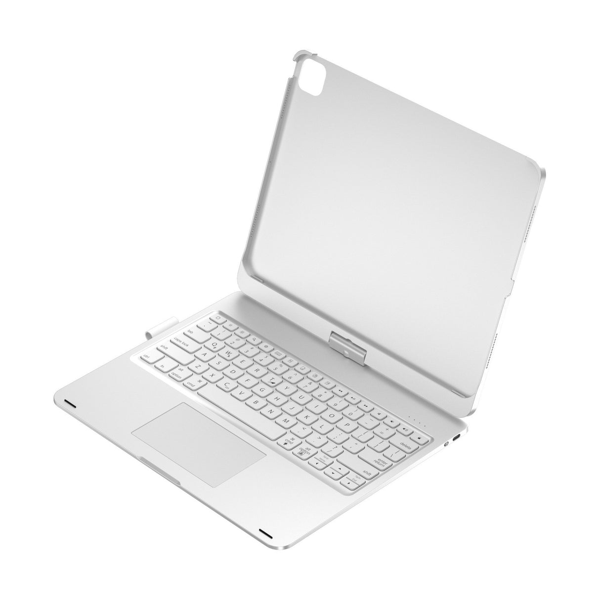 Silver Magic Keyboard Case for ipad Air6/Air7 11-inch, Bluetooth Keyboard with RGB Backlight & Precision Trackpad