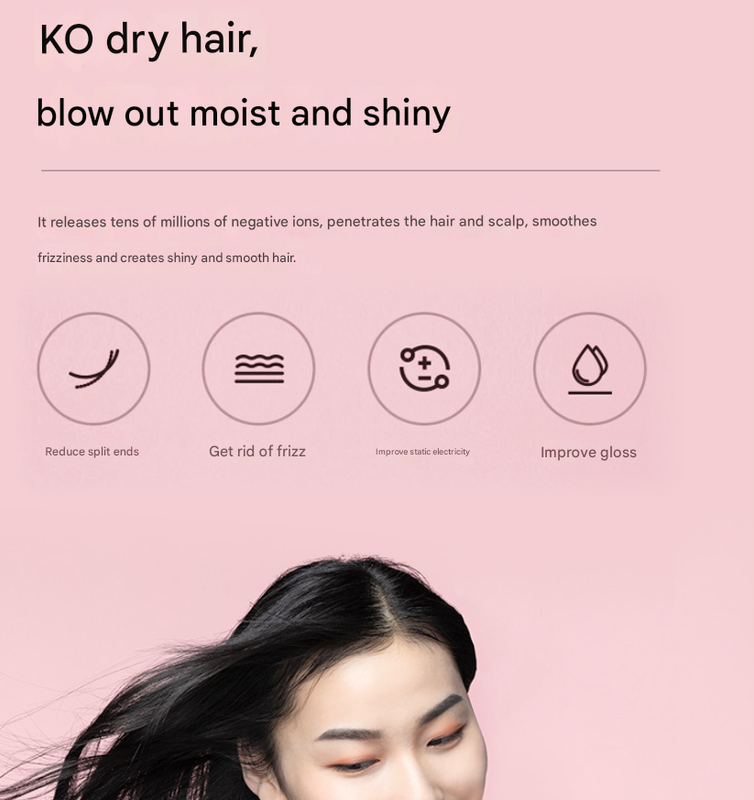 Green Ultra-Lightweight Ionic Cordless Hair Dryer, USB Rechargeable Portable Blow Dryer with Cool Air for Travel & Home